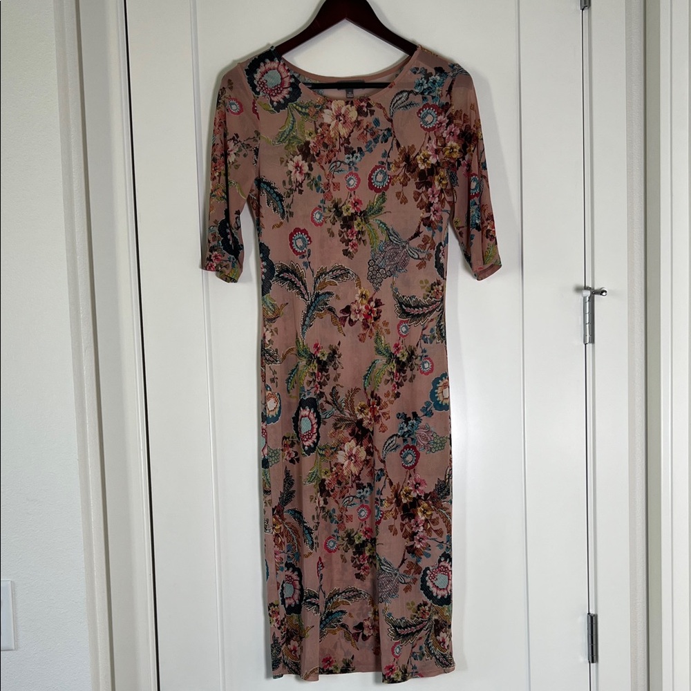 Chic Shear Floral Dress